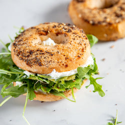 Super Greens Avocado Toasted Everything Pagels