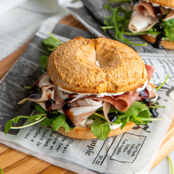 Prosciutto Arugula Balsamic Pagel Sandwich